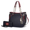 MKF Collection Lina Tote Handbag with Wristlet Wallet Vegan Leather Crossover Women's Purse by Mia K