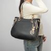 MKF Collection Lina Tote Handbag with Wristlet Wallet Vegan Leather Crossover Women's Purse by Mia K
