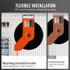Retractable Air Hose Reel, 3/8 IN x 50 FT Hybrid Air Hose Max 300PSI, Air Compressor Hose Reel with 5 In Lead in