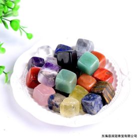 Natural Crystal Cube Rough Polishing Aromatherapy Stone Diffuser Stone White Crystal Rough Decorative Pendulum (Option: White crystal)